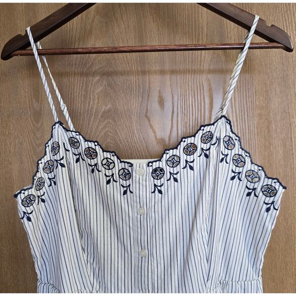 Madewell Floral Embroidered Jardin Midi Cotton Dress - Picture 5 of 14